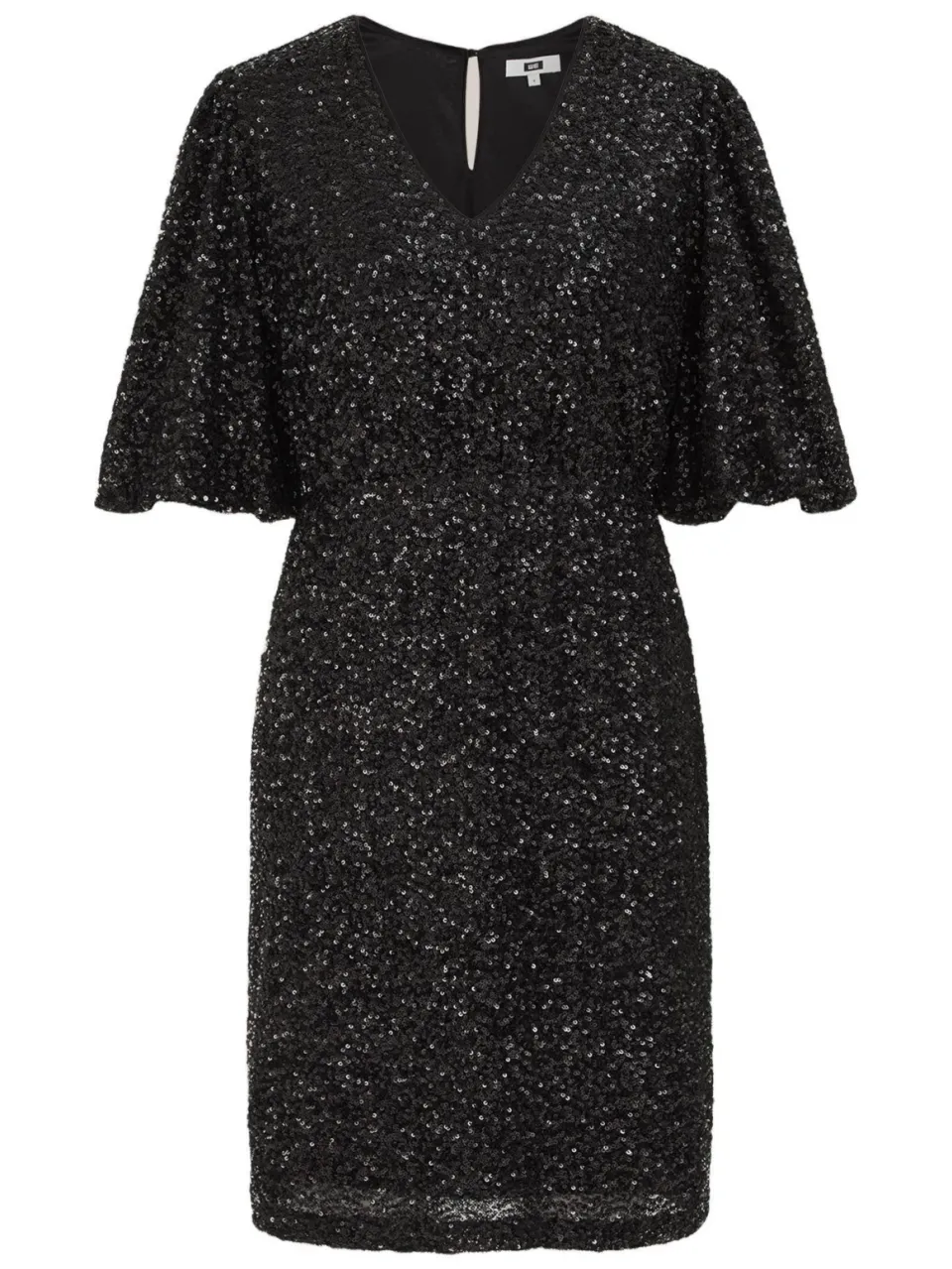 WE Fashion korte glitterjurk met pailletten - zwart, foto 2