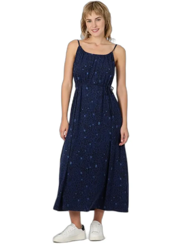 Ragwear Lange damesjurk Ragwear Marsali print nachtblauw