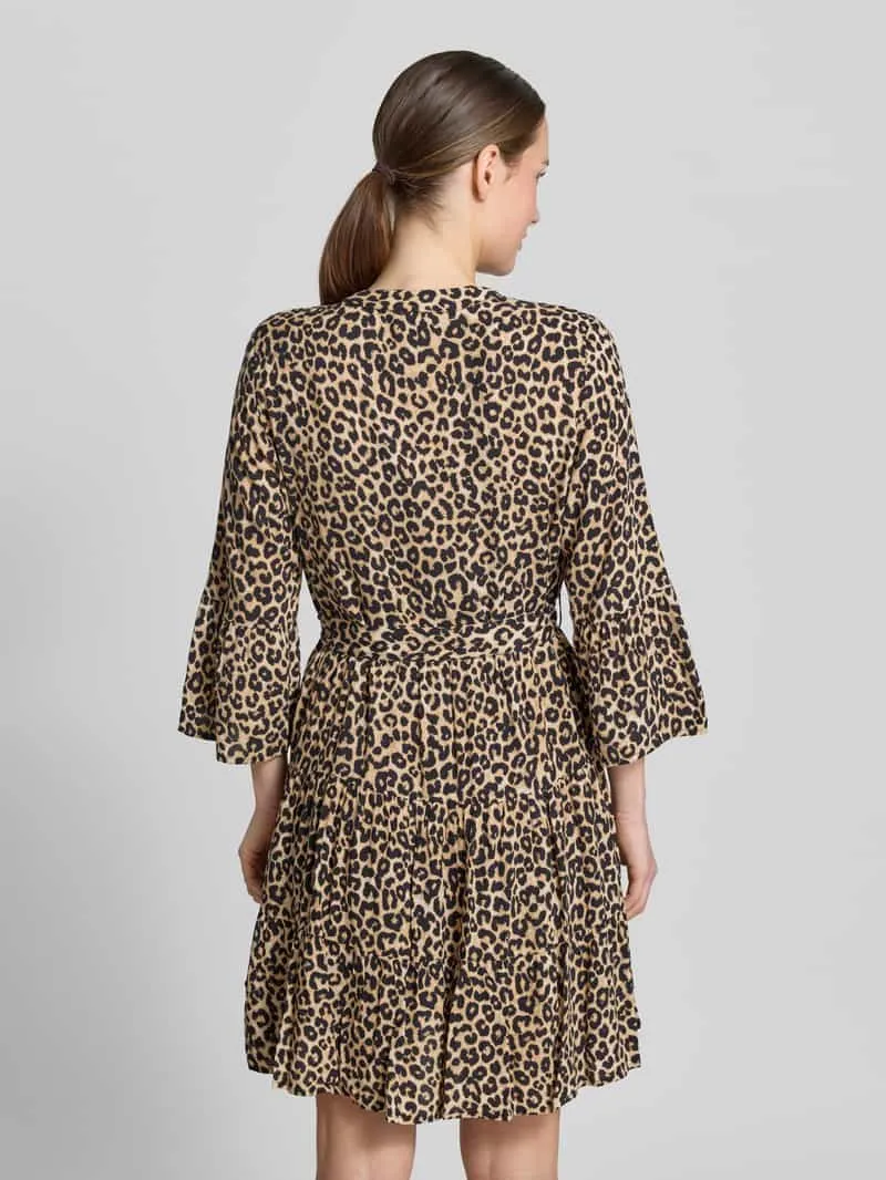 Vero Moda Getailleerde tuniekjurk van pure viscose model 'MELBA' middenbruin, foto 3