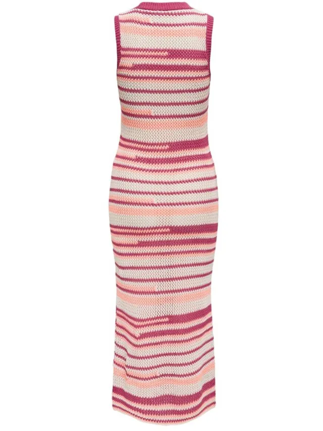 Only ONLMERIDA LIFE SL O-NECK DRESS KNT - Meisjes - Maxi jurken Roze