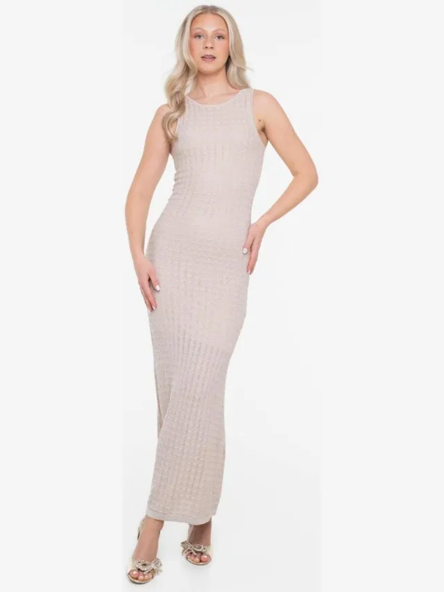 Guess Lange Jurk Guess W6GKAT Z0936-F1FM Grijs