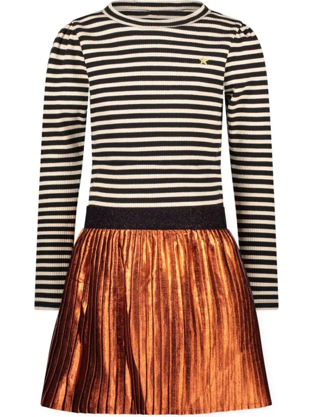 Like Flo F409-5822 Meisjes Jurk Classy Stripe