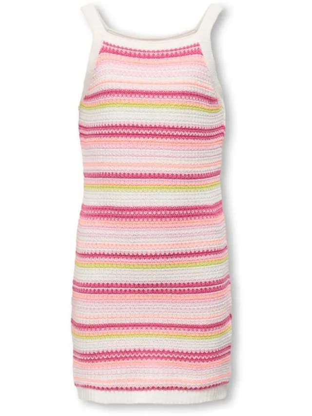 Only Kids ONLY zomer jurk meisjes - gestreept - roze - Kogbelli