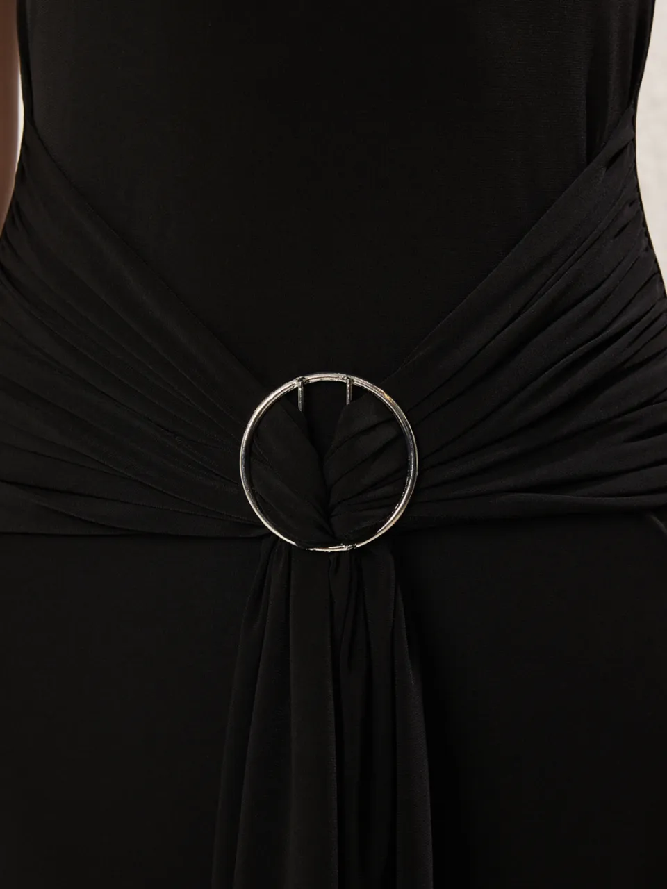 Trendyol TRENDYOLMİLLA Dames Zwart Effen Maxi Mouwloos Casual Bodycon Jurken, foto 2