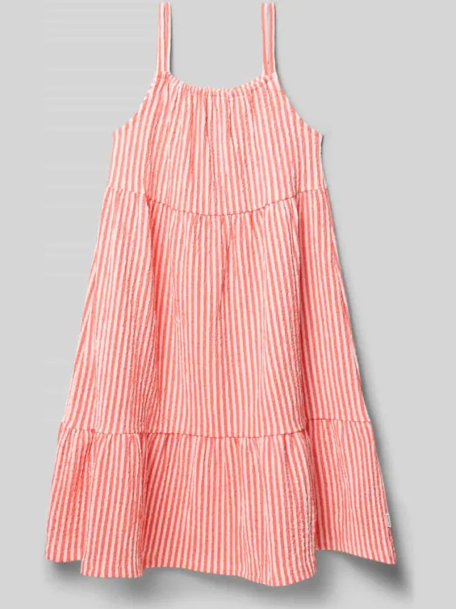 Garcia jurk met structuurpatroon en spaghettibandjes roze, foto 2