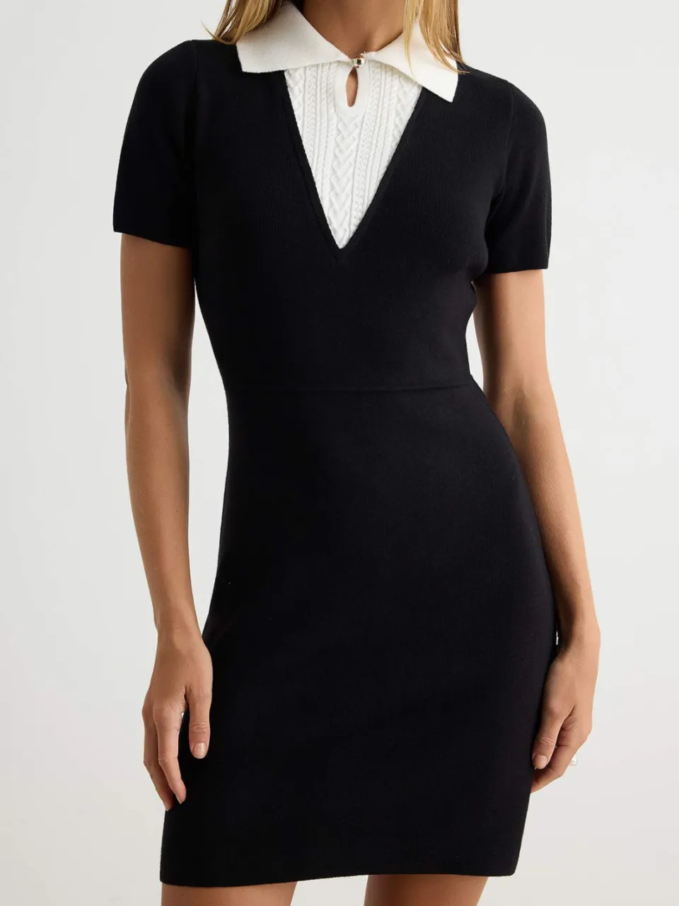Trendyol TRENDYOLMİLLA Dames Zwart Colorblock Kort / Mini Kort A-lijn Jurken, foto 2