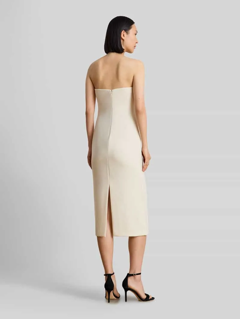 Lauren Ralph Lauren Nauwsluitende cocktailjurk met pijpsplit beige, foto 3