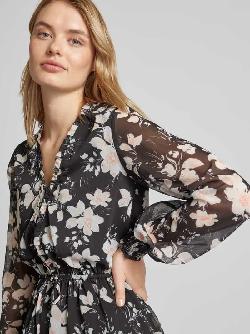 Guess Minirok met bloemenprint, model 'VANESSA' zwart, foto 5