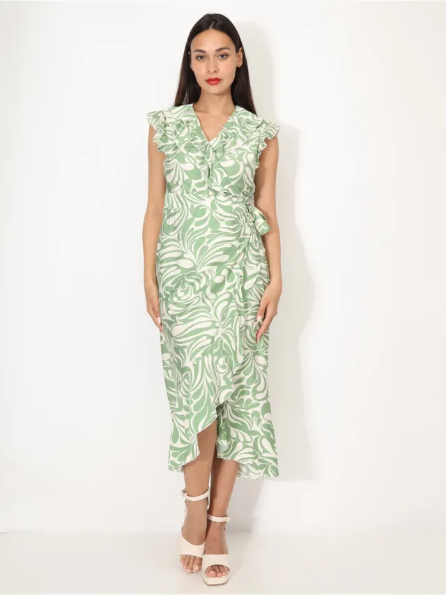 La Modeuse Jurk La Modeuse 70907_P166040 Groen
