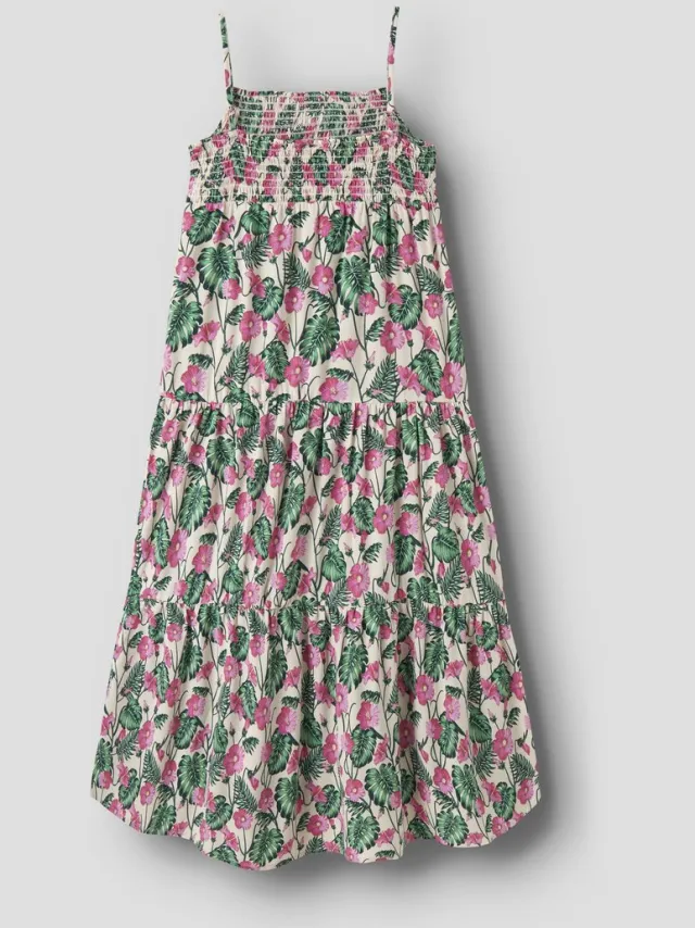 NAME IT NKFVINAYA STRAP MAXI DRESS Meisjes Jurk summer sand;hibiscus