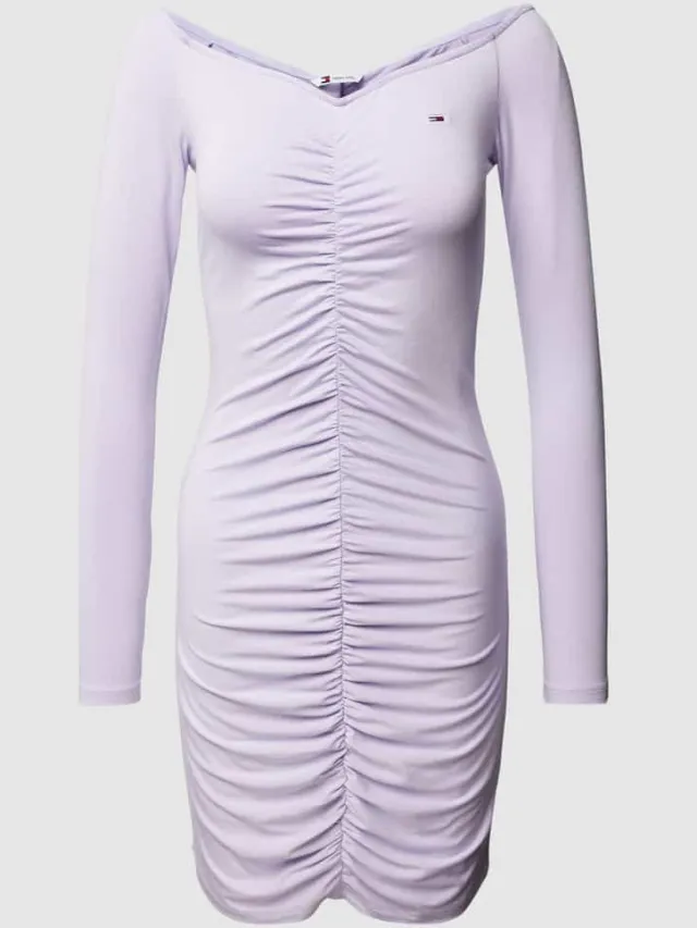 Tommy Jeans Mini-jurk met labelstitching lavendel, foto 2