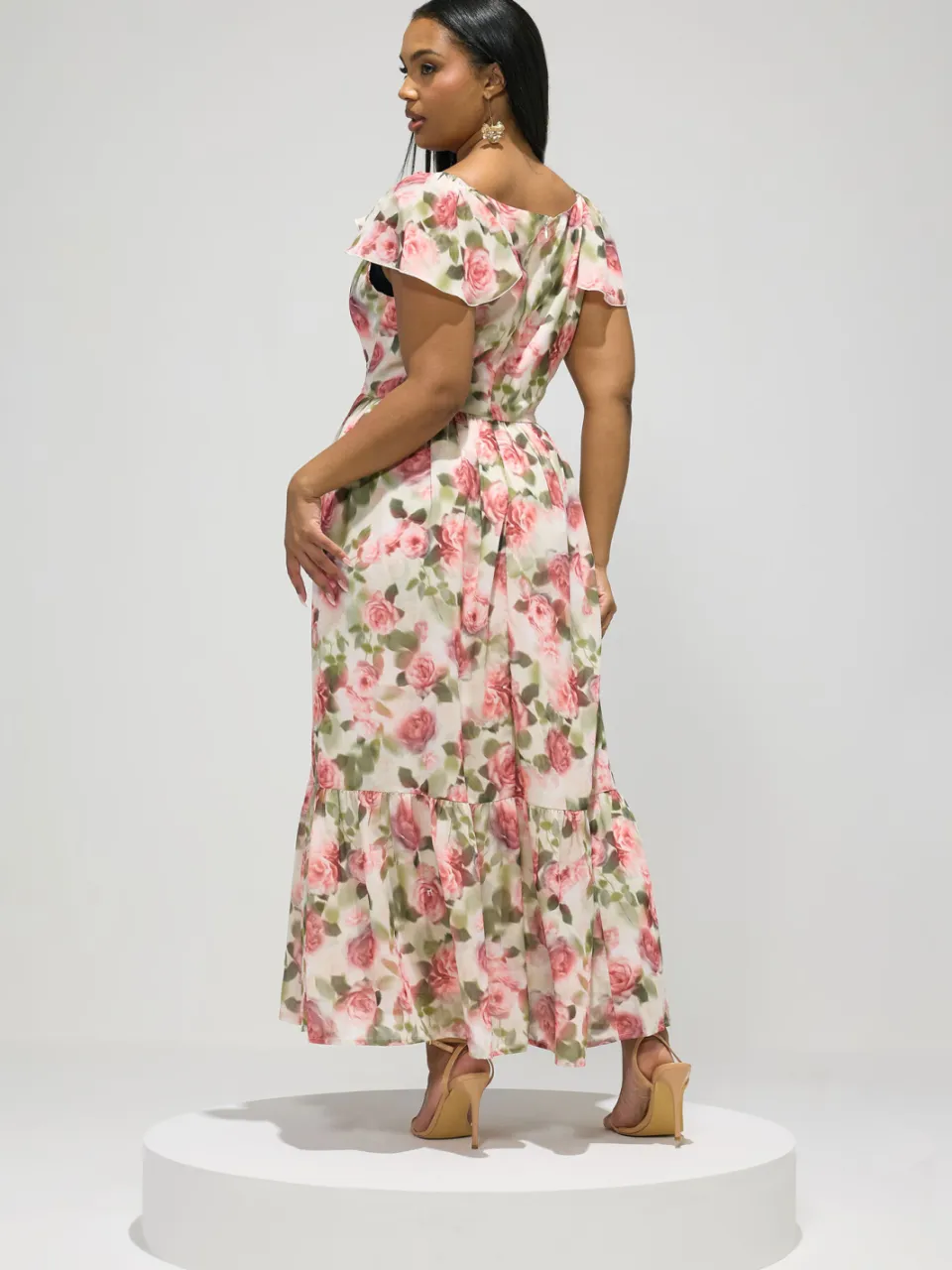 Yours London Witte Jurk Met Bloemenprint En Gelaagde Smockjurk, foto 3