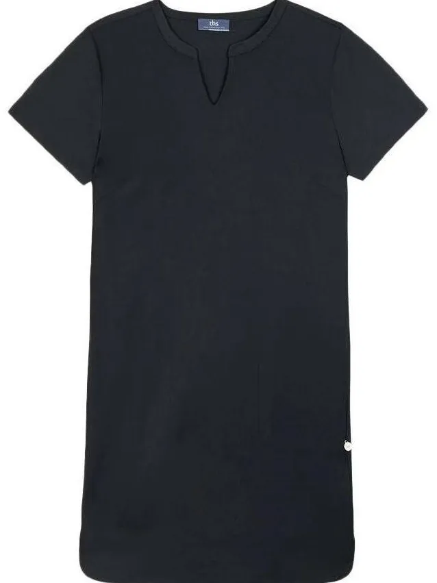 TBS Korte Jurk TBS LINNAROB Blauw