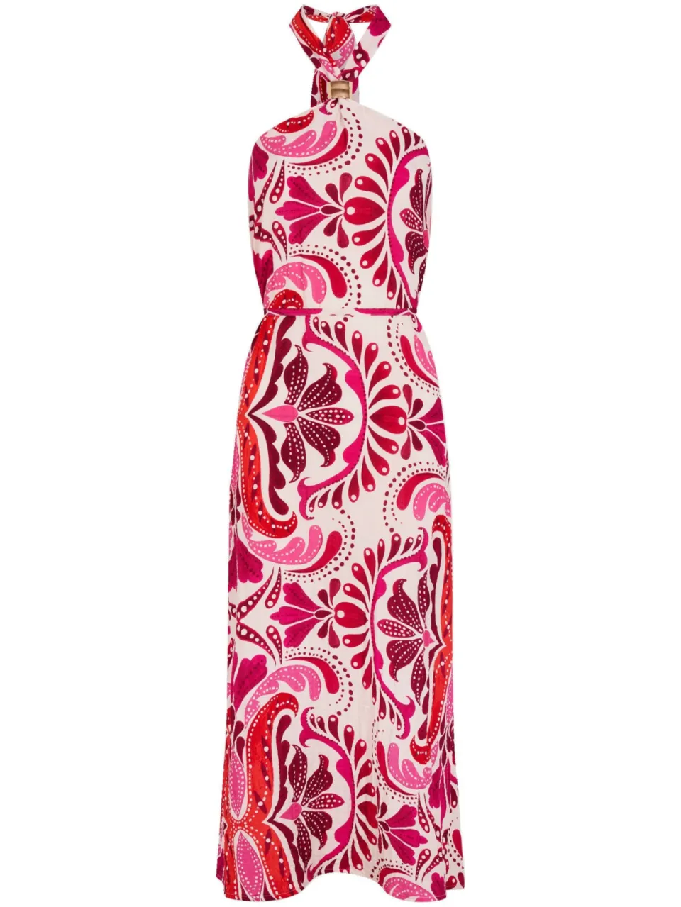 Morgan halterjurk met paisley print ecru, foto 2