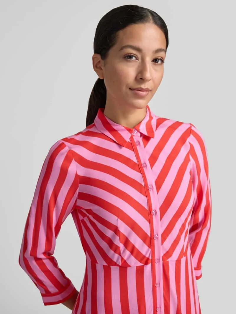 Yas Maxi-jurk van pure viscose model 'Savanna' roze, foto 3