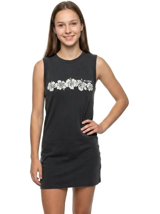Billabong Paradise Knit Mouwloze Korte Jurk Zwart XS Vrouw Black Sands