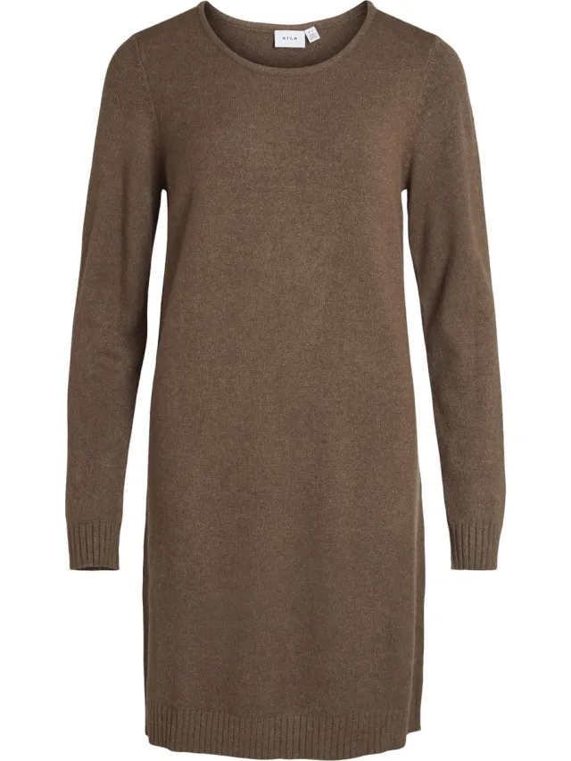 Vila VIRIL L/S KNIT DRESS - NOOS Dames Jurk crocodile