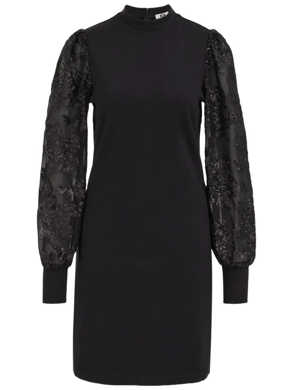 WE Fashion korte glitterjurk met pailletten - zwart, foto 2