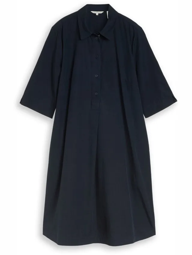 Tom Tailor Blousejurk met steekzakken - sky captain blue