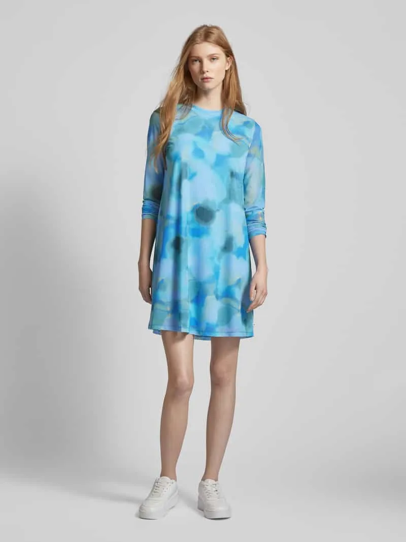 Tom Tailor Mini-jurk met ronde hals Bleu