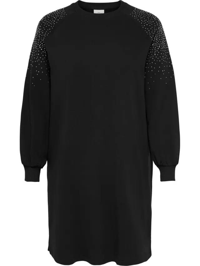 Only Carmakoma Sweatjurk CARVIOLETTA Korte jurk Black 2