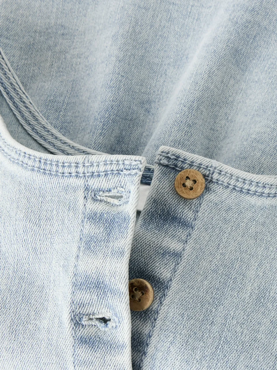 Lil' Atelier mouwloze top light blue denim, foto 5