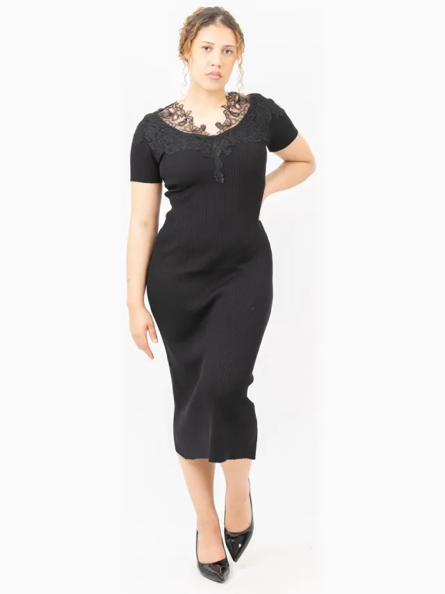 Elara Maxikleid Schwarz