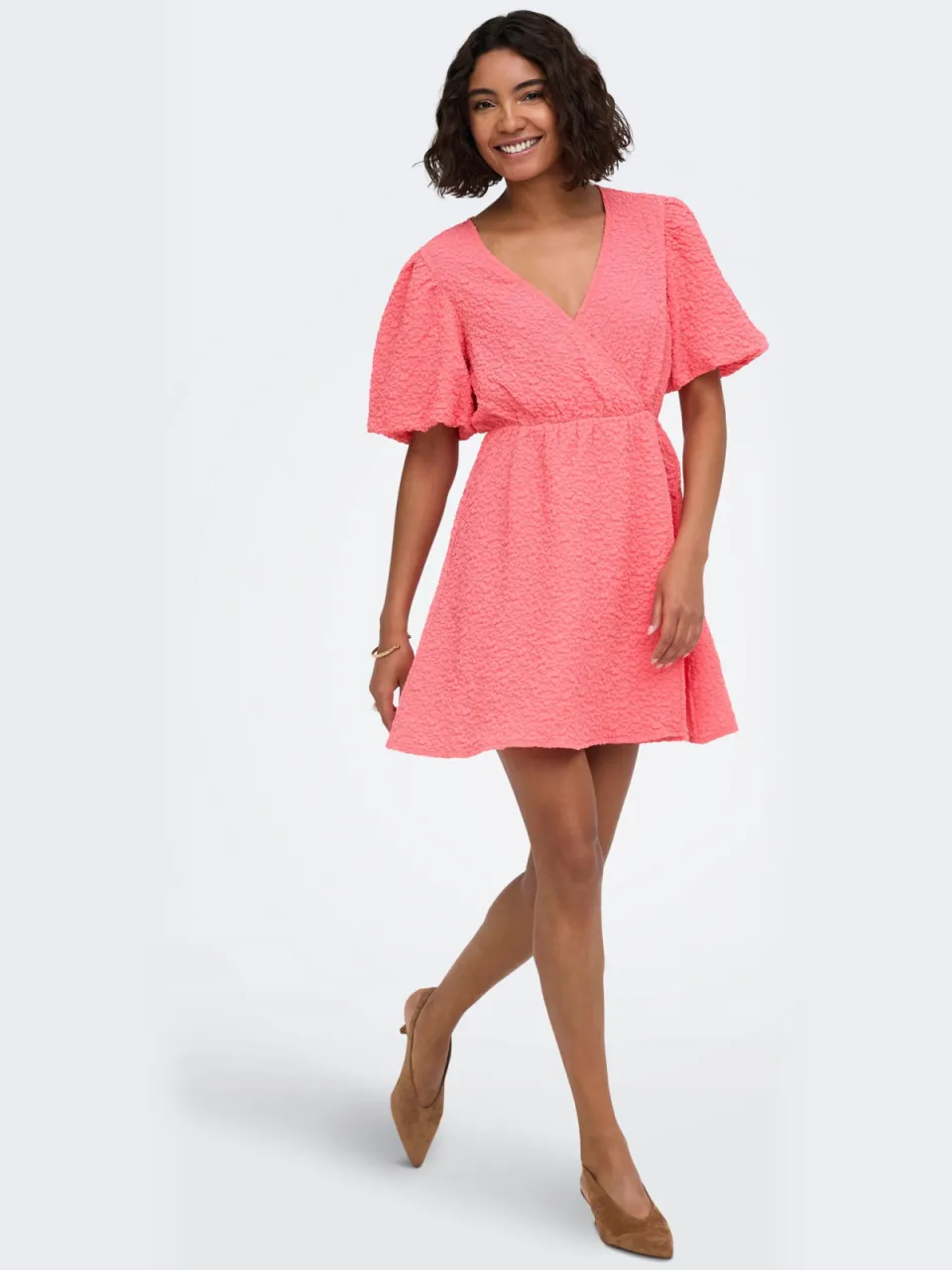 Only mini jurk - roze, foto 4