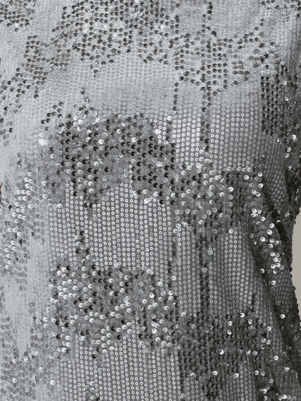 Yours London Grey Velvet Sequin Shift Dress, foto 4