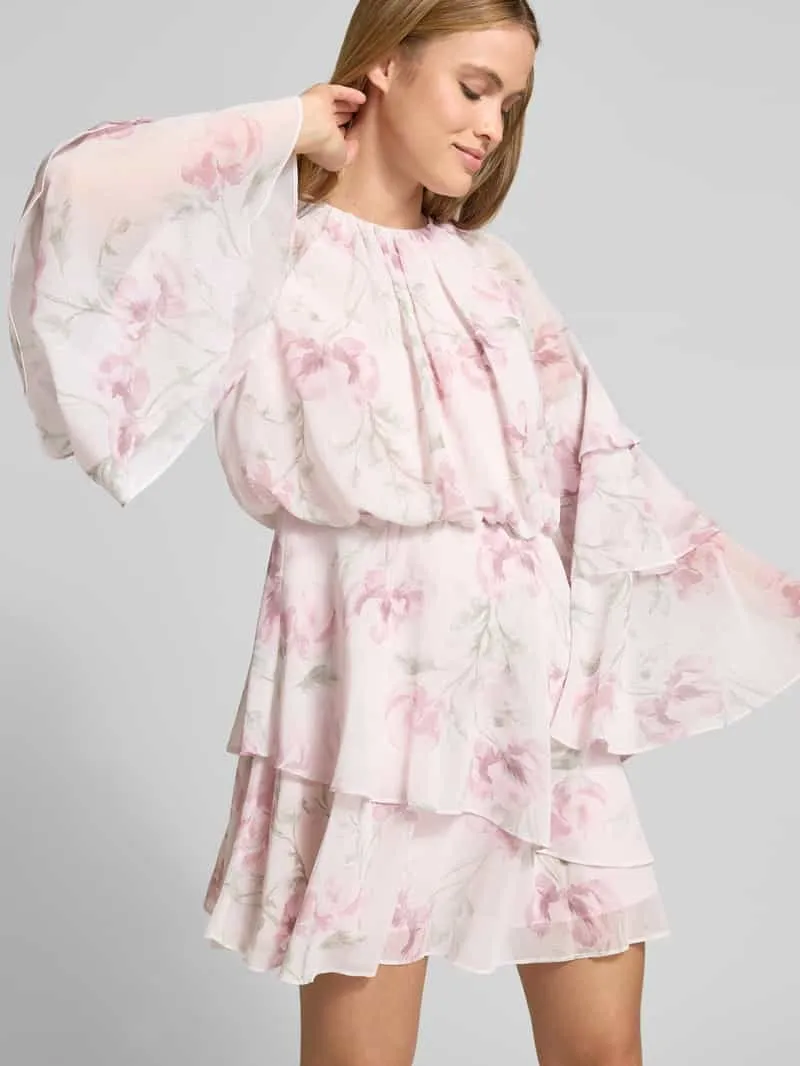Ted Baker Minijurk met volantmouwen model 'MAHLIIA' roze, foto 5