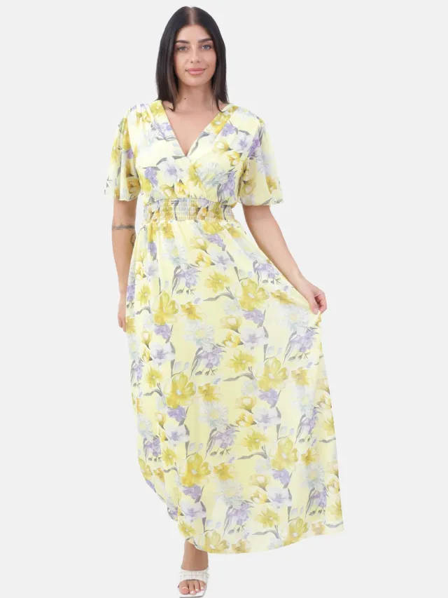 Elara Maxi-jurk Geel