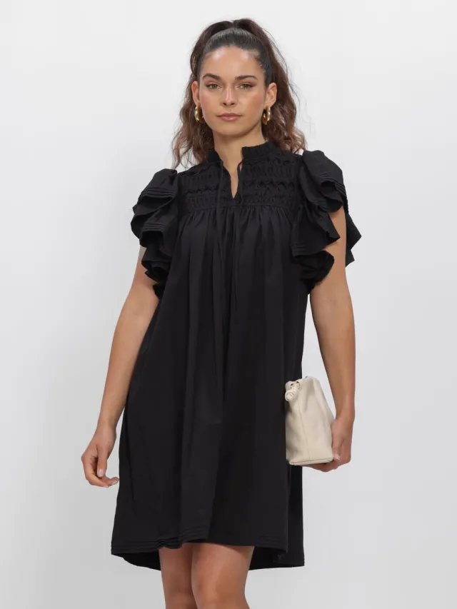Y.A.S. YAS Dames Jurken Yaslura Ss Dress S. Noos - Zwart