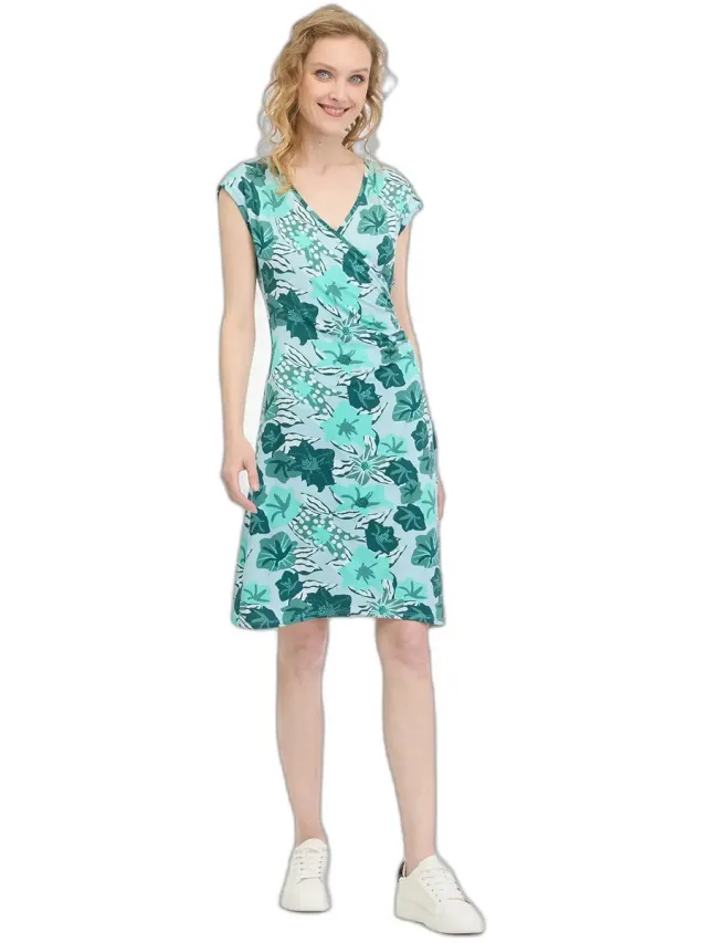 Ragwear Damesjurk Ragwear Crupi Print aqua