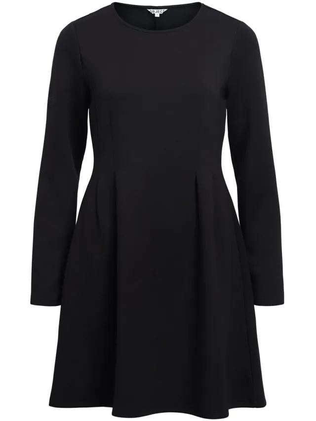 OBJECT COLLECTORS ITEM Object midi-jurk Lange mouwen Black
