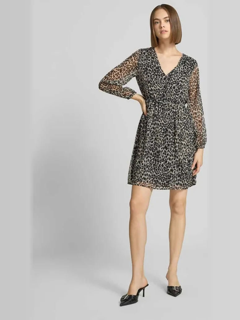 Only Cera blousejurk met luipaardprint zwart, foto 3