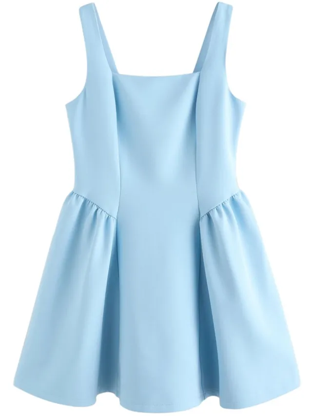 Next Dames - Mini-feestjurk met getailleerde taille - Blauw Cornflower Blue