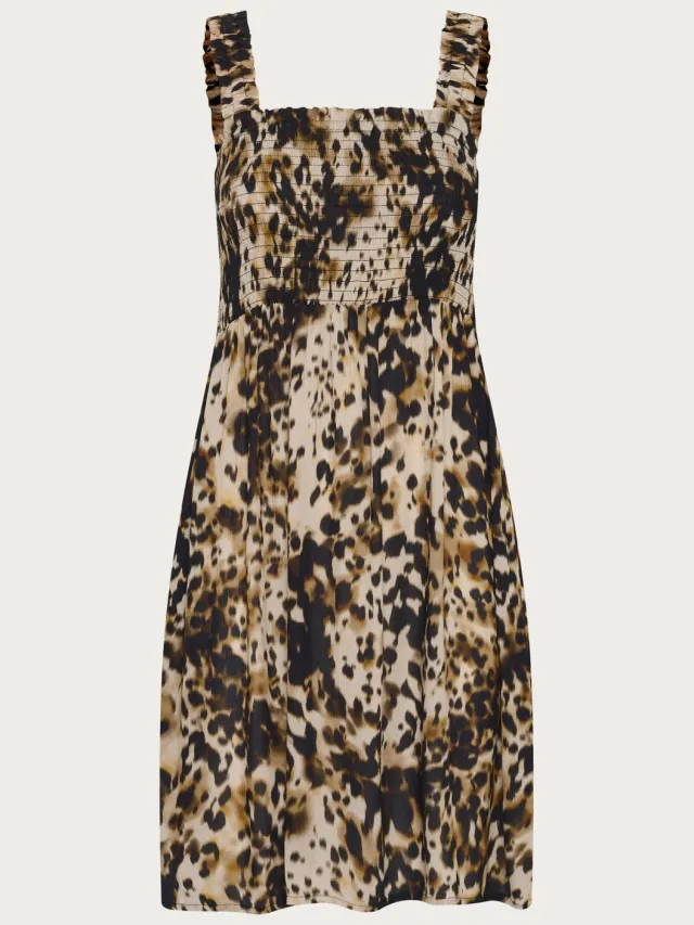 Lange damesjurk KAFFE Thora beige