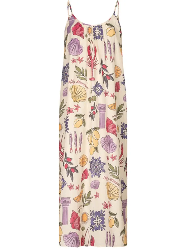 Lofty Manner Dress Aileen - Multi Element Print Veelkleurig