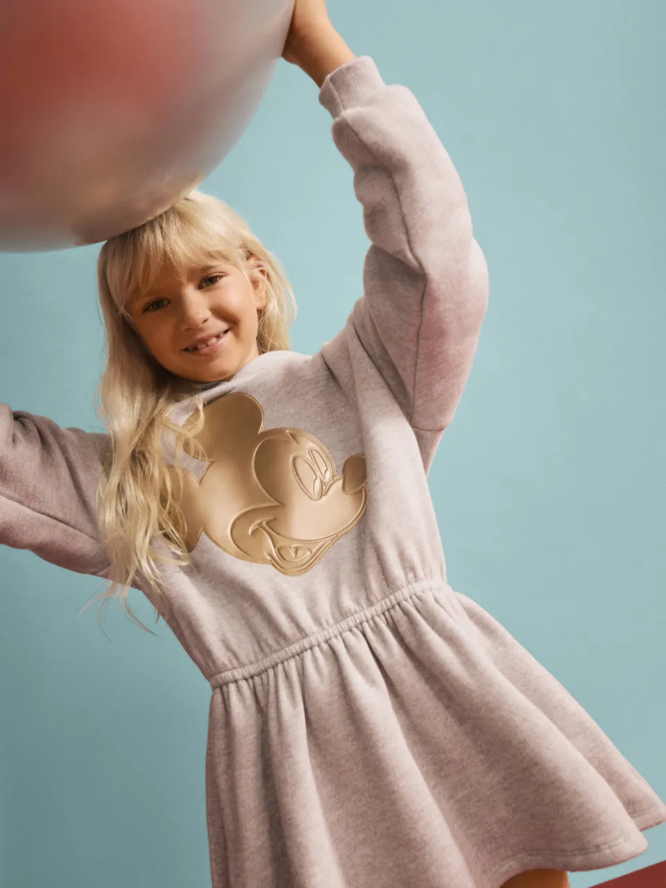 Desigual Mickey Mouse sweatjurk grijs melange, foto 4