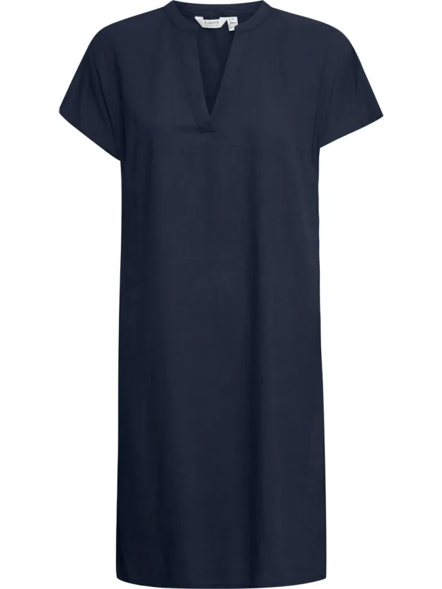 b.Young BYFALAKKA V NECK DRESS - Dames - Mini jurken Copenhagen Night
