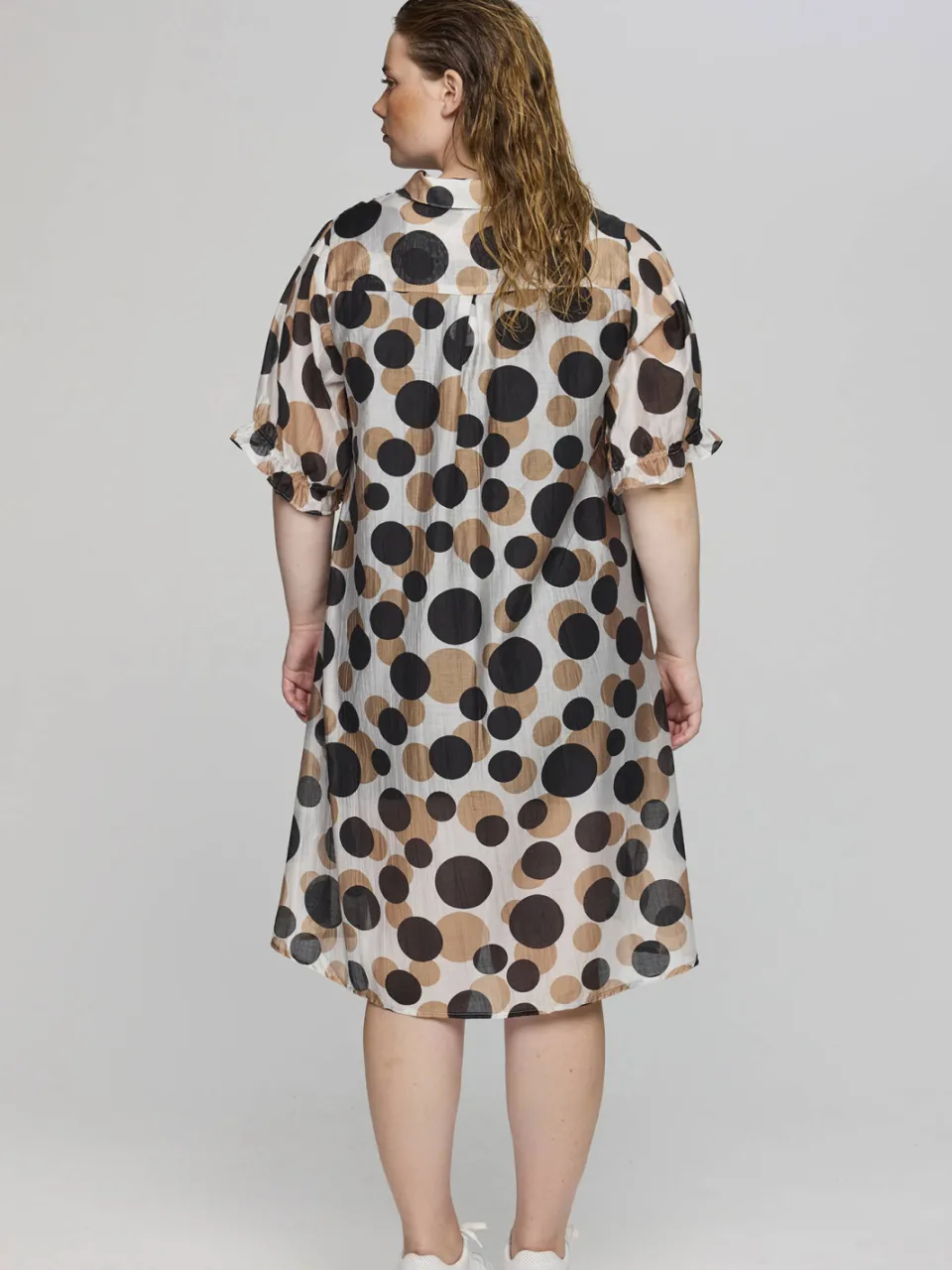 STUDIO blousejurk met stippen zwart, foto 4