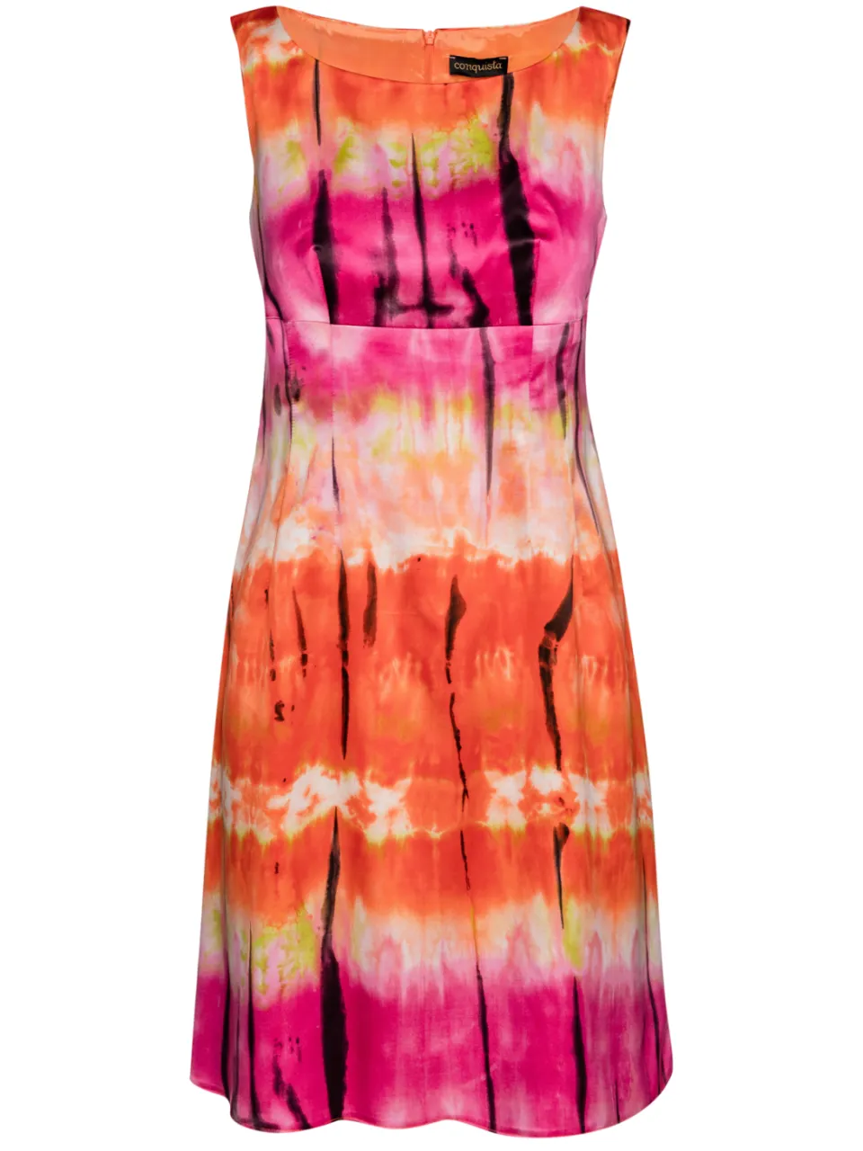 Conquista Multicoloured Empire Line Dress oranje, foto 2