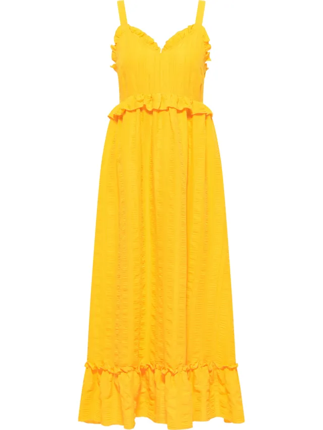 IZIA maxi dress gaya oranje, foto 2