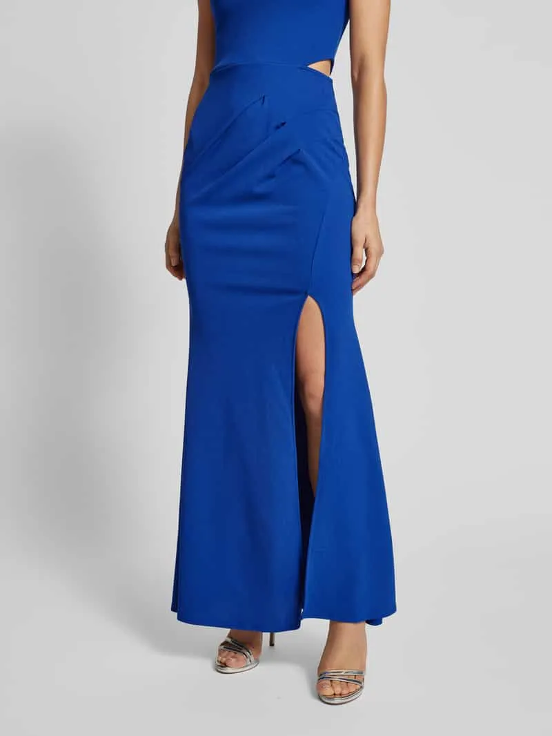 SISTAGLAM Avondjurk met one shoulder-band, model 'Aubrielle' koningsblauw, foto 3