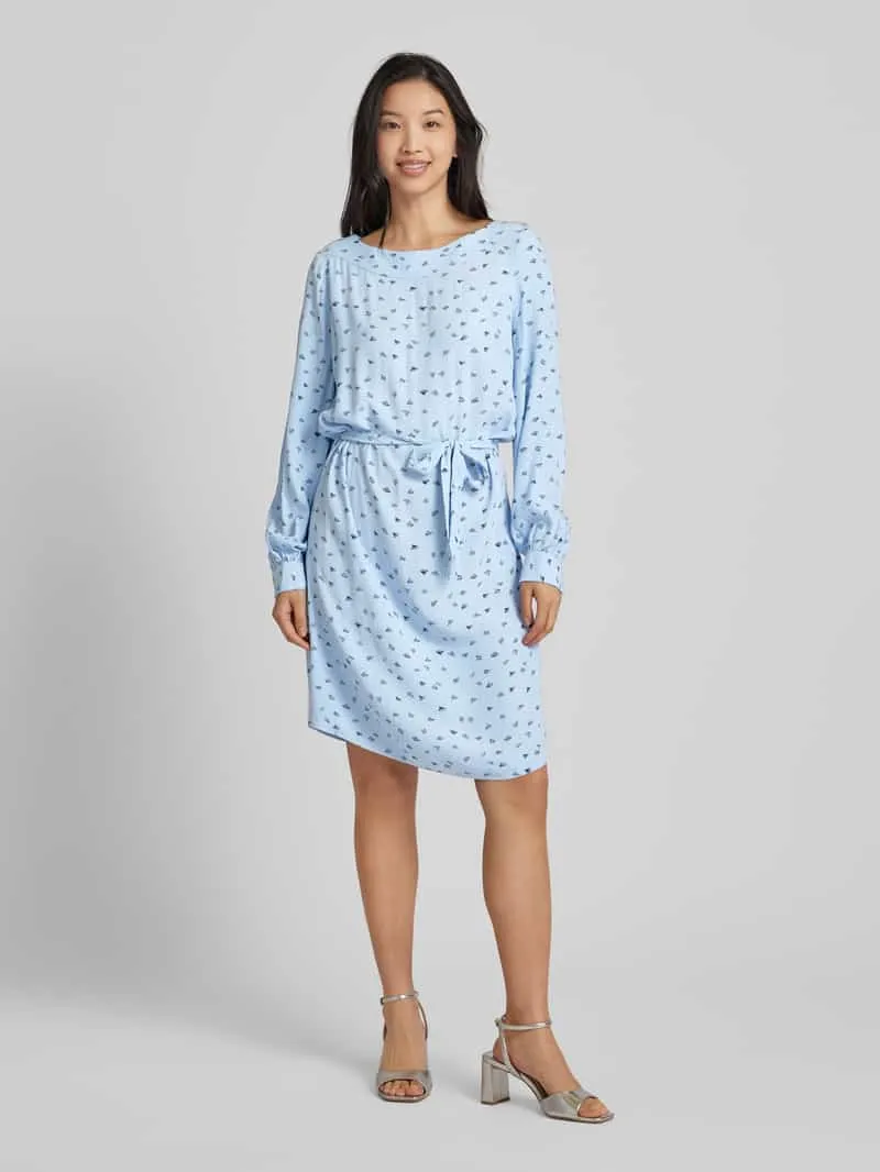 Tom Tailor Knielange jurk met all-over motief lichtblauw, foto 3
