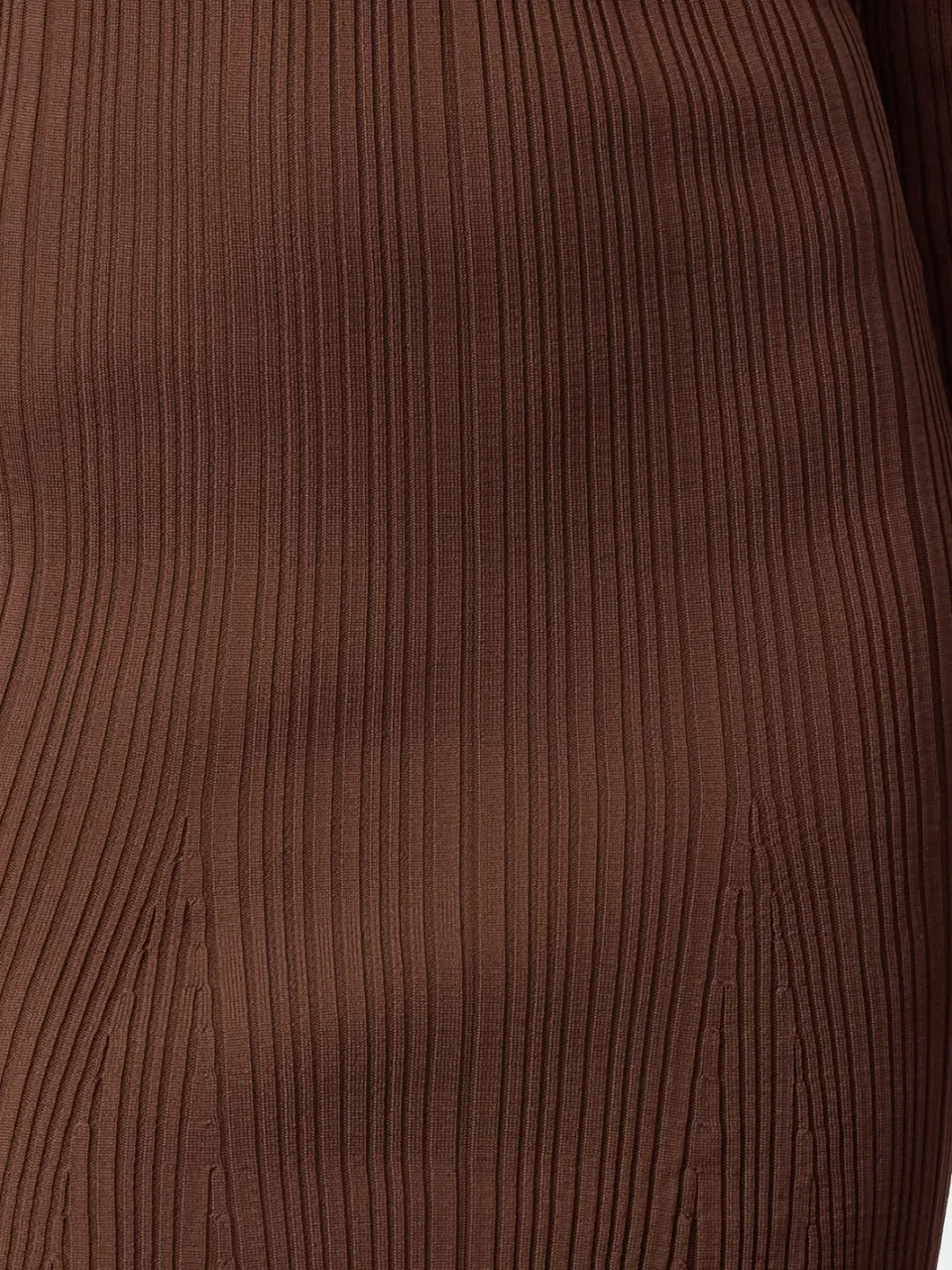 Trendyol TRENDYOLMİLLA Dames Bruin Effen Midi Lang Avond / Dagelijks Bodycon Jurken, foto 2