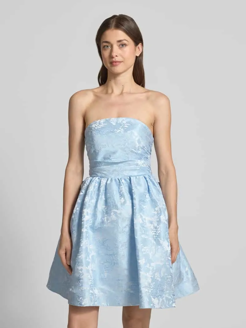 Hey Kyla Cocktailjurk in off-shoulder-look Lichtblauw