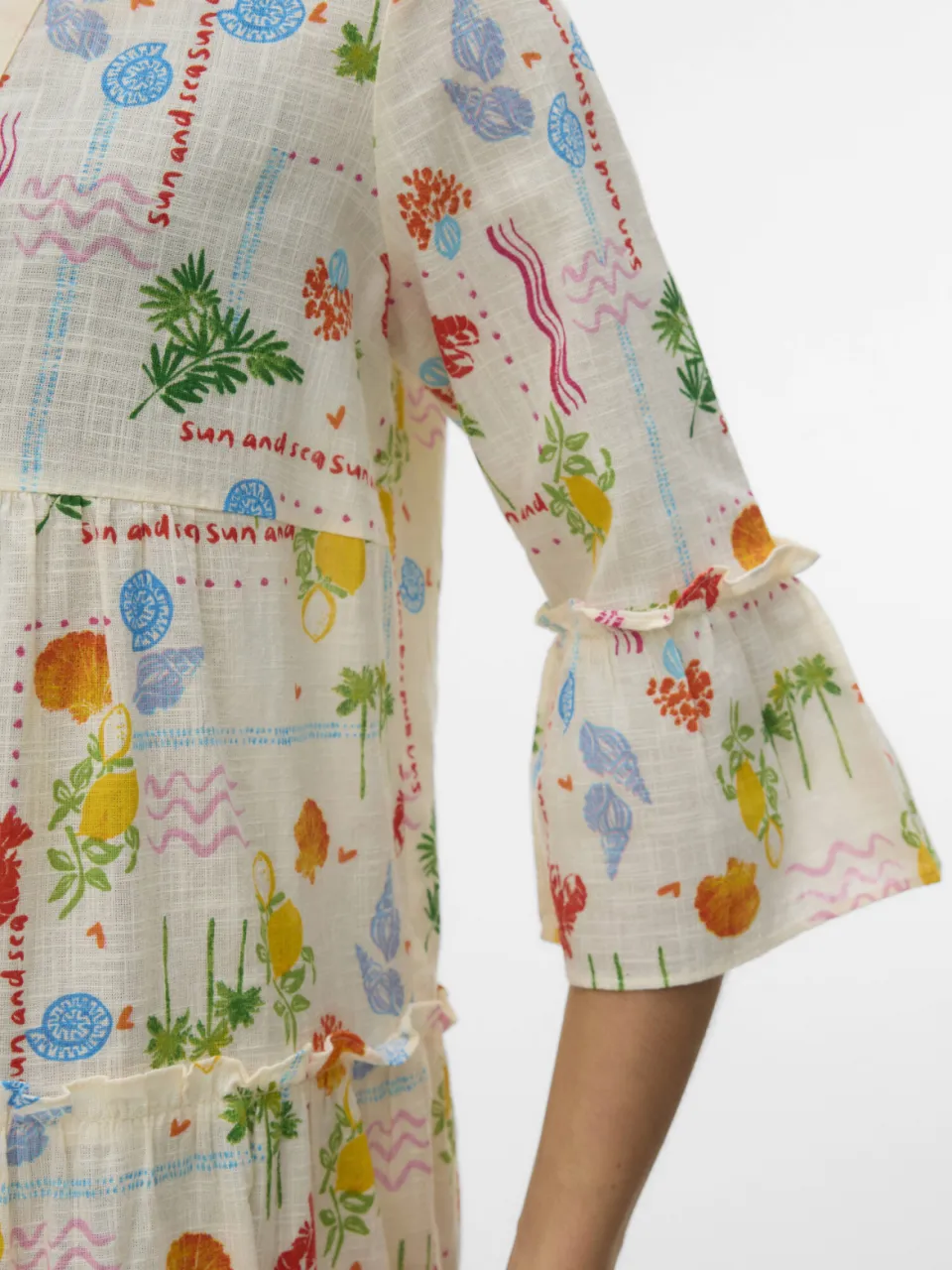 Vero Moda mini jurk ecru, foto 4