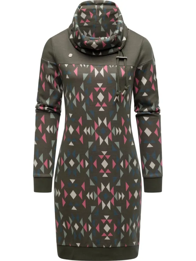 Ragwear Dames zweetjurk Dark Olive