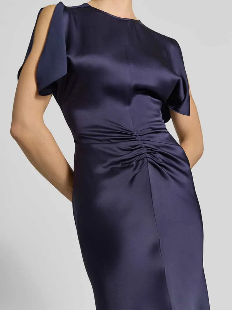 Victoria Beckham Midi-jurk met viscose donkerblauw, foto 4